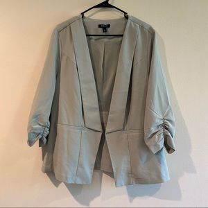 torrid Light Sage Green Open Front Blazer